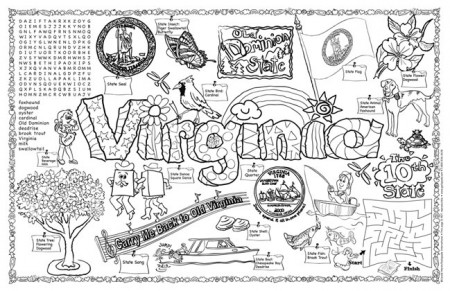 Virginia Coloring Page at GetDrawings | Free download