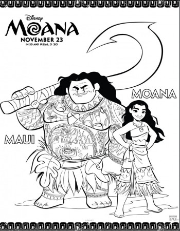 Disney's Printable Moana and Maui Coloring Pages | POPSUGAR Family
