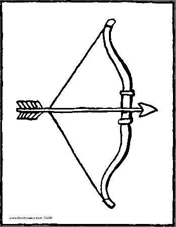 bow and arrow - kiddicolour