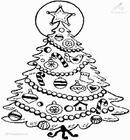 christmas tree coloring pages picture