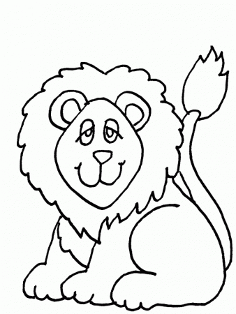 lion cartoon Colouring Pages