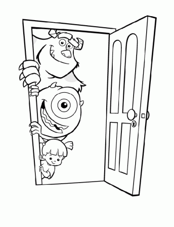 Monsters Inc Doors Coloring Pages Images & Pictures - Becuo