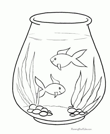 Free fish coloring pages for kid 013