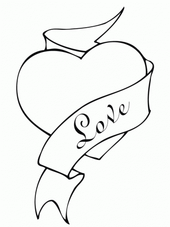valentines day hearts coloring pages | Coloring Picture HD For 