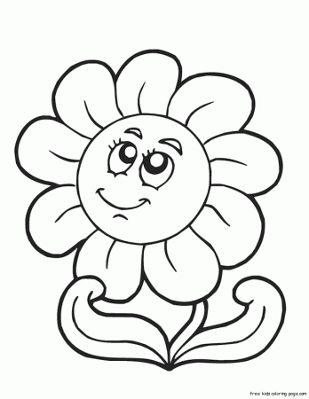 Print Out Coloring Pages Flowers | Flowers Coloring Pages | Kids 