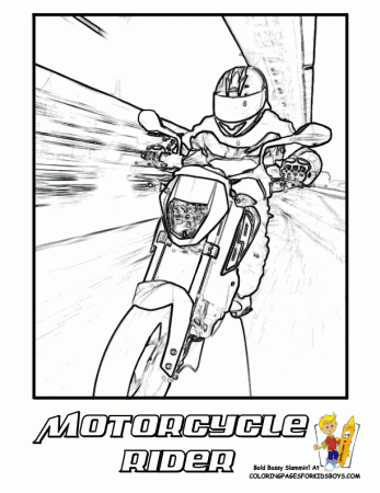 Cool Coloring Motorcycles | Motorcycles | Free Motorcycle Coloring 