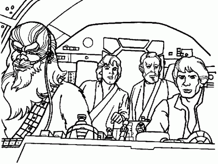 The Star Wars Colouring Page