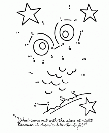 Dot-to-Dot Coloring Activity Pages | Kids Night Owl connect the 