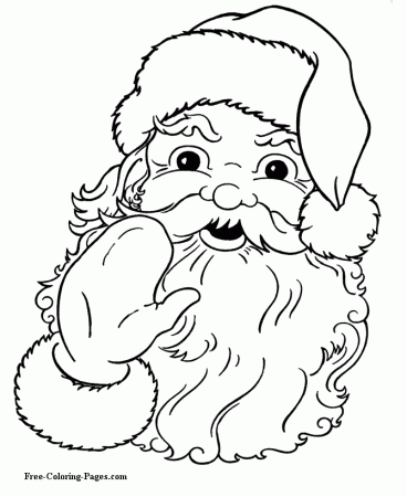 Santa coloring pages - Christmas 01