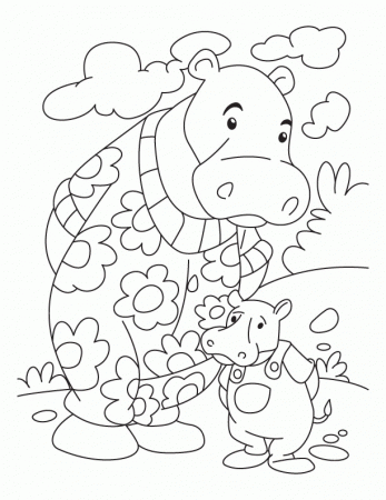 Hippo Coloring Pages