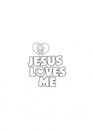 jesus loves me coloring pages | Coloring Picture HD For Kids 