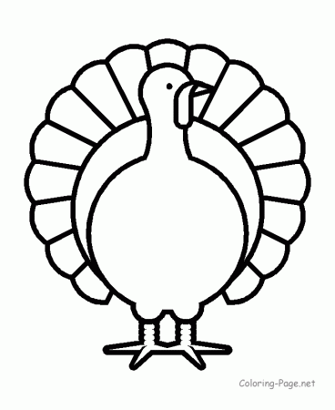 Thanksgiving Coloring Pages - Turkey 8