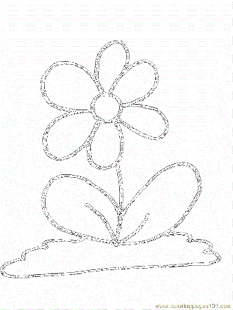 cartoons cartoon flowers printable coloring page