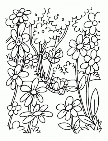 field in nature Colouring Pages