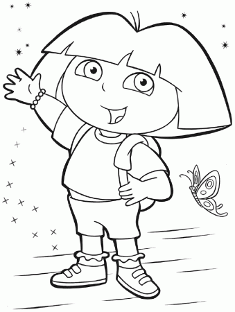Free Coloring Pages Dora