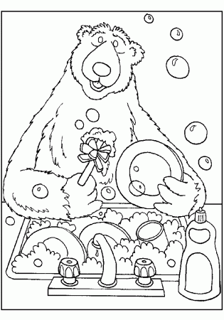 Bear in the Big Blue House Coloring Pages