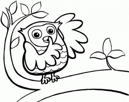 Easy Coloring Pages For Toddlers Cute Printable Owl Coloring Pages 