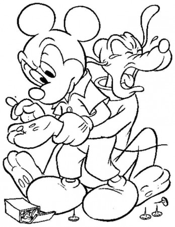 Printable Free Coloring Pages Cartoon Disney Pluto For Toddler #