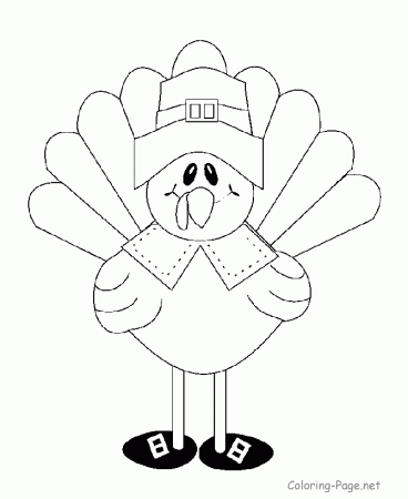 Thanksgiving Coloring Pages - Turkey 4