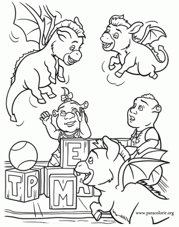 Shrek Fiona Face Coloring Pages - Category