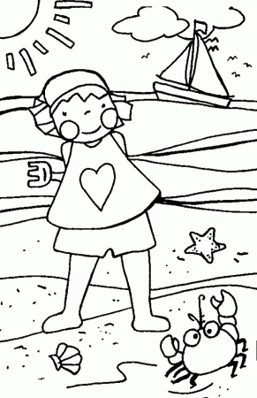 Summer holiday Coloring Pages - Coloringpages1001.