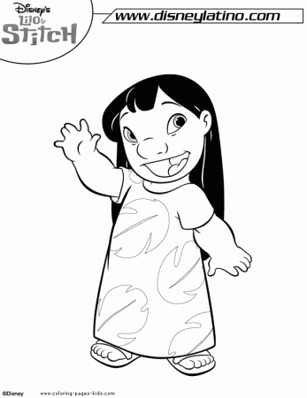 Lilo & Stitch coloring pages - Coloring pages for kids - disney 