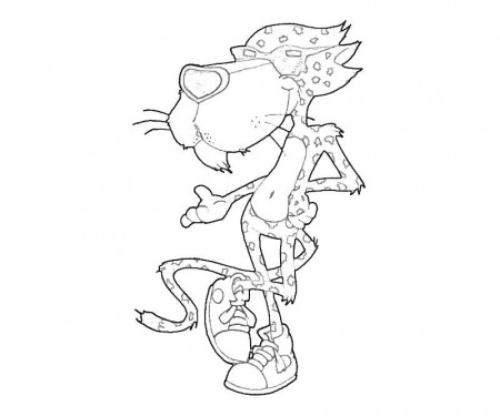 Chester Cheetah Coloring Pages