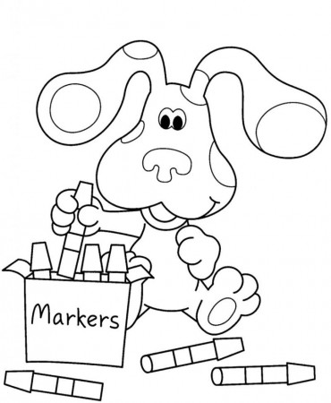 Blue-Clues-Coloring-Pages-To-Print-791×1024 | COLORING WS