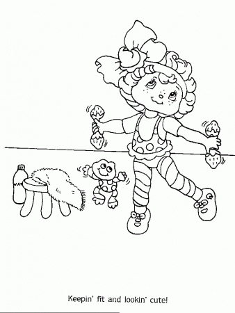 Strawberry Shortcake Coloring Book - Cute As A Berry 1991 @ Toy 