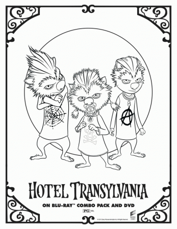 Baby Werewolf Colouring Pages (page 2)