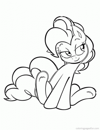 My Little Pony Coloring Pages Pinkie Pie Sit | Free Printable 