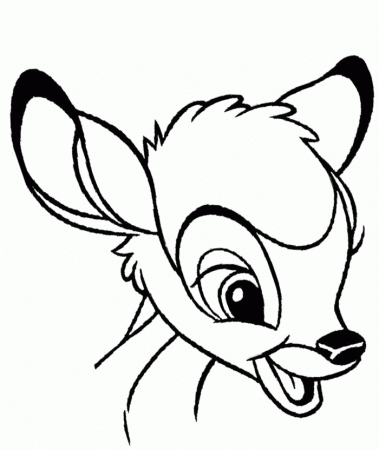 Face Bambi Coloring Page - Bambi Coloring Pages : Coloring Pages 
