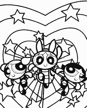 Free powerpuff girls Coloring Page For Kids | Coloring Pages