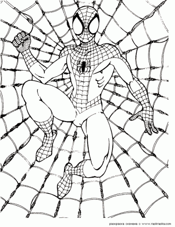 Spiderman Color Pages Print Out Spiderman Christmas Coloring Pages 