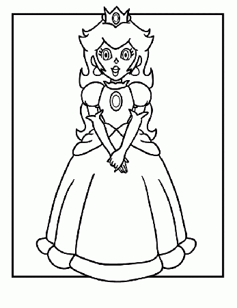 Printable Mario Character Coloring Pages