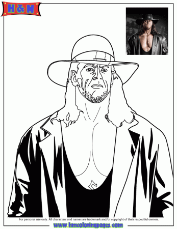 Free Printable WWE (Wrestling) Coloring Pages | HM Coloring Pages