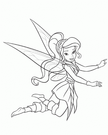 Periwinkle With Tinkerbel The Fairy Coloring Pages - Tinkerbell 