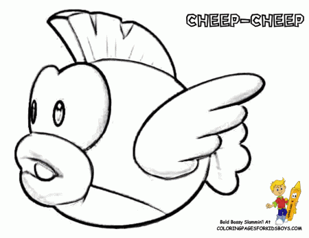 Mario Coloring Pages To Print Free