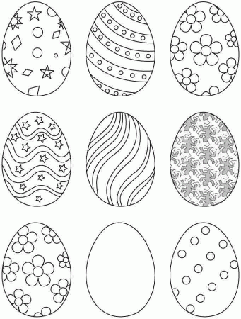 Printable Free Colouring Pages Easter Egg For Kids & Boys - #