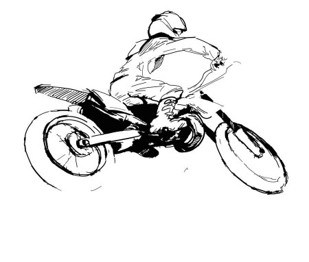 Basic Dirt Bike Drawing Images & Pictures - Becuo
