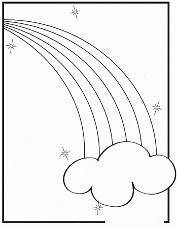 Rainbow Shining Coloring Pages - Rainbow Coloring Pages : Coloring 
