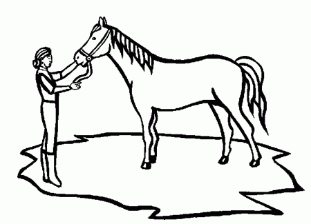 Horse Coloring Sheet - Homeschool Helper
