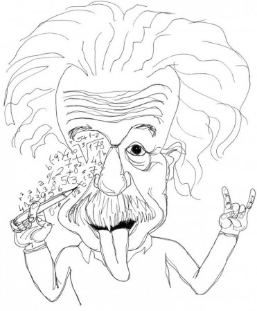 Albert Einstein Coloring Sheets Figure Coloring Pages Coloring 