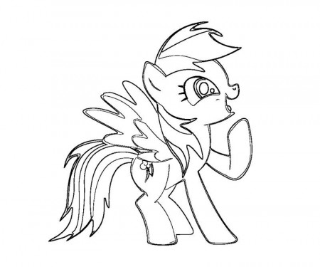 my-little-pony-coloring-pages-rainbow-dash-975 | COLORING WS