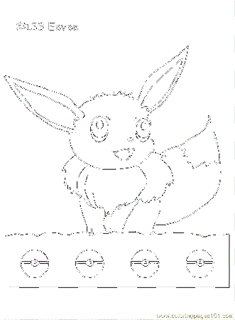 Coloring Pages Eevee (Cartoons > Pokemon) - free printable 