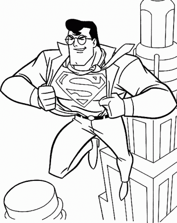 Superman Coloring Pages Free Printable Download | Coloring Pages Hub