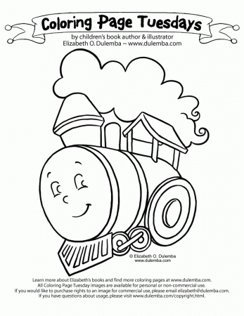Coloring Pages Trains Coloring Page Tuesday – Train | Kids 
