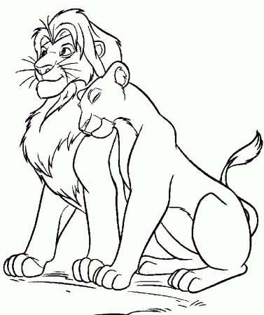 lion king coloring page