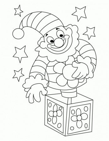 Circus clown coloring page | Download Free Circus clown coloring 