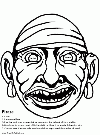 Pirate Mask 1 Coloring Project